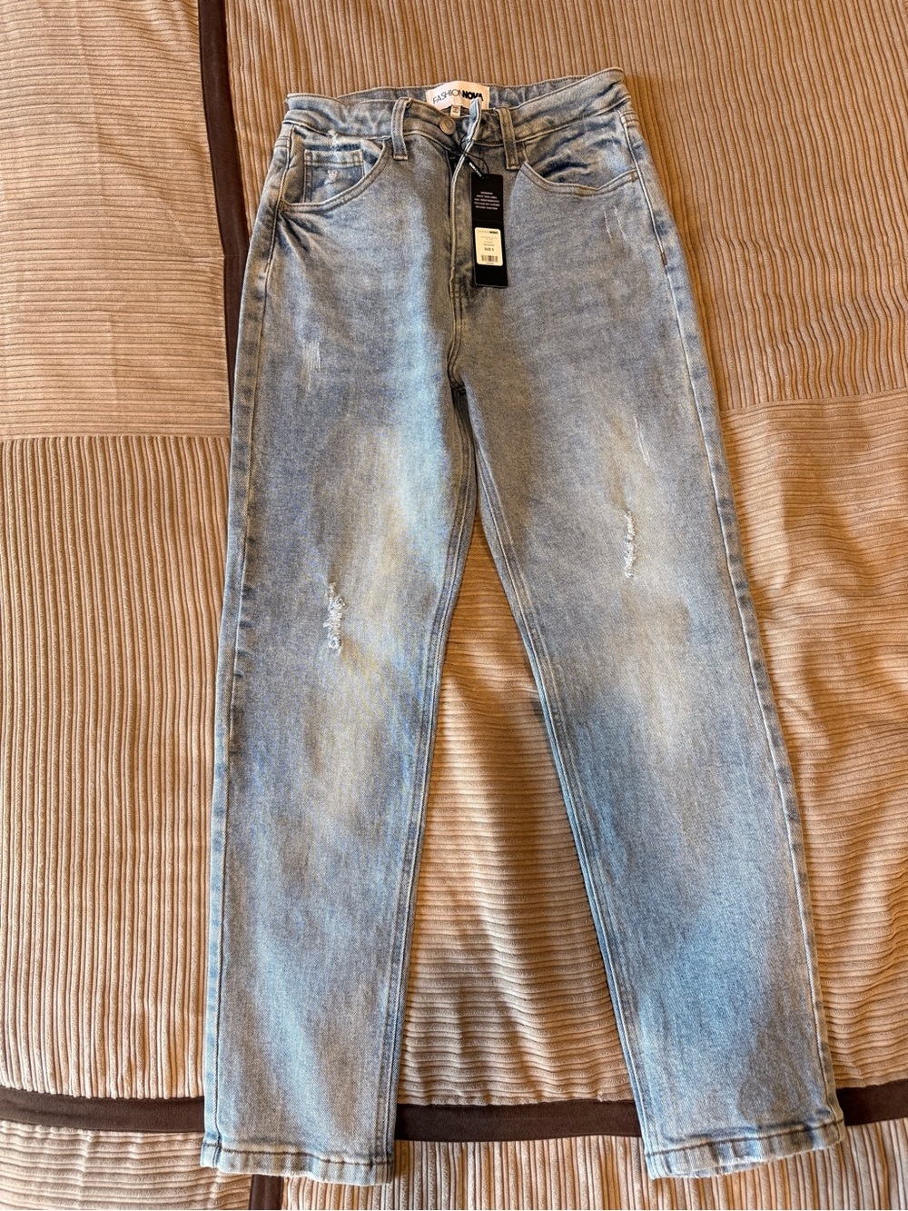 Light Blue Men's Straight-Leg Jeans